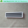 square ceiling diffuser / aluminum linear slot air diffuser hvac system with damper